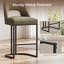 Tabouret de bar moderne à hauteur de comptoir 26,7 po avec structure en métal-296955643-296955642
