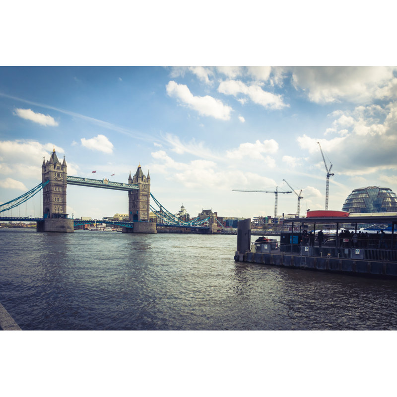 London Bridge by London Bridge - Wrapped Canvas Print, 30cm H x 46cm W x 3.8cm D