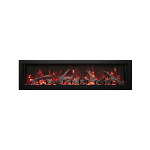 Deep indoor and outdoor approved, timless, mobile app, smart, built in electric fireplace