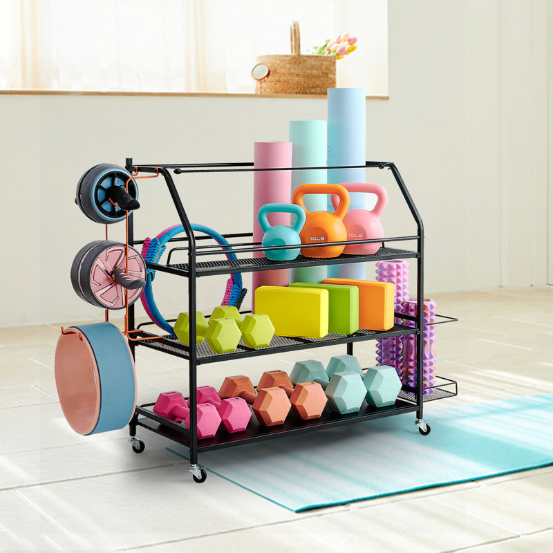 Freestanding Home Gym Storage Sports Rack