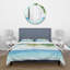 Green/Blue Microfiber Duvet Cover Set-66393238