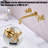 Wall Mounted Optional 2-handle Bathroom Faucet