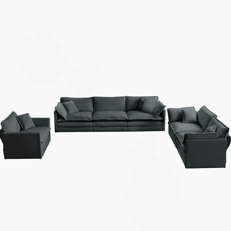 Canapé modulaire surdimensionné confortable pour le salon, idéal pour la détente
