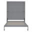 Grand lit escamotable mural avec tablettes, gris (OLD SKU: LP000693AAE-1)