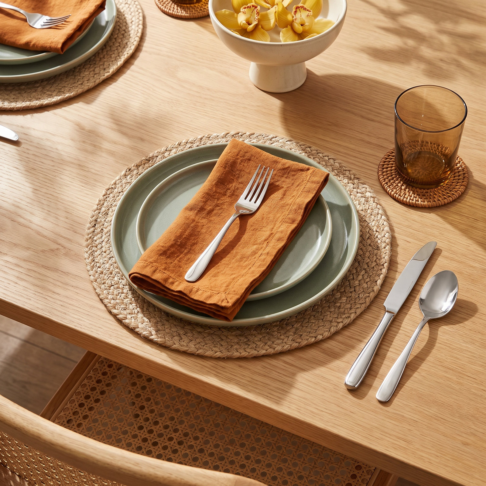 Maria Linen Napkin, Amber