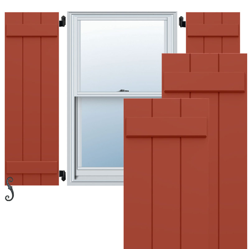 Volets EnduraCore en composite et deux planches jointes, Feuilles colorées, H 68 po, L 21 1/2 po