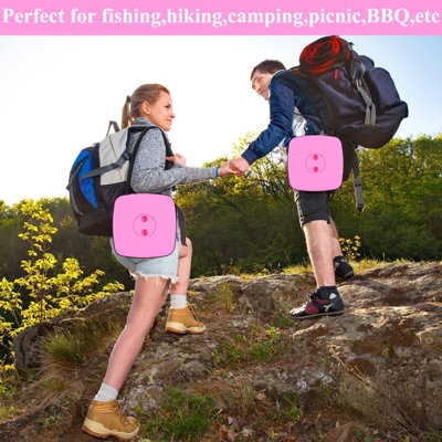Upgraded Square Collapsible Stool For Adults,Portable Retractable Folding Telescoping Foldable Camping Stool Holds 400Lbs For Outdoor Fishing Hiking G by Arlmont & Co.