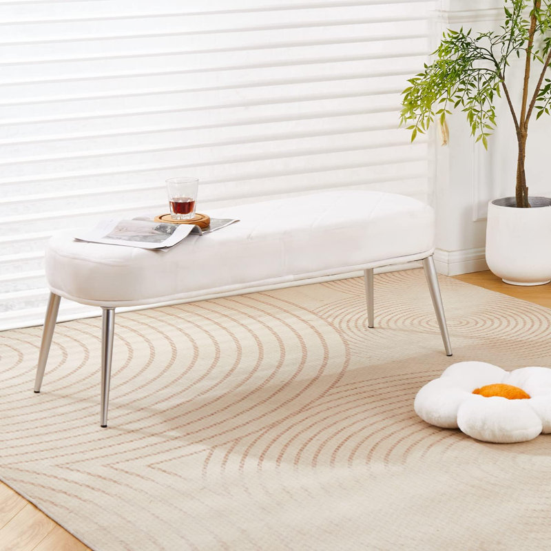 Rayshawna Velvet Upholstered Bench