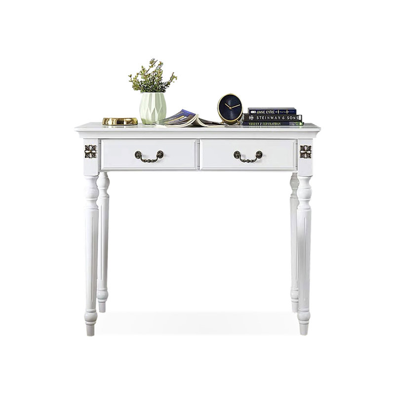 Bureau d'écriture avec tiroirs, H 29,92 po x l 31,5 po x P 17,72 po