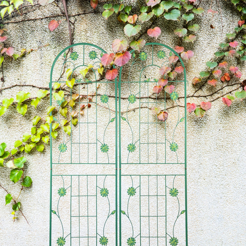 4 Pack Metal Garden Trellis 71" X 19.7", Rustproof For Outdoor Plants Climbing, Flower Aid - Effortless Assembly, Iron Article 71"X19.7", Support, Plant Climb Simple Composition