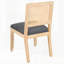 Ensemble de 2 chaises de salle à manger en rotin de style campagnard avec dossier bas et cadre en bois massif-129592826-129592828