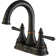 Centerset 2-handle Bathroom Faucet with Drain Assembly