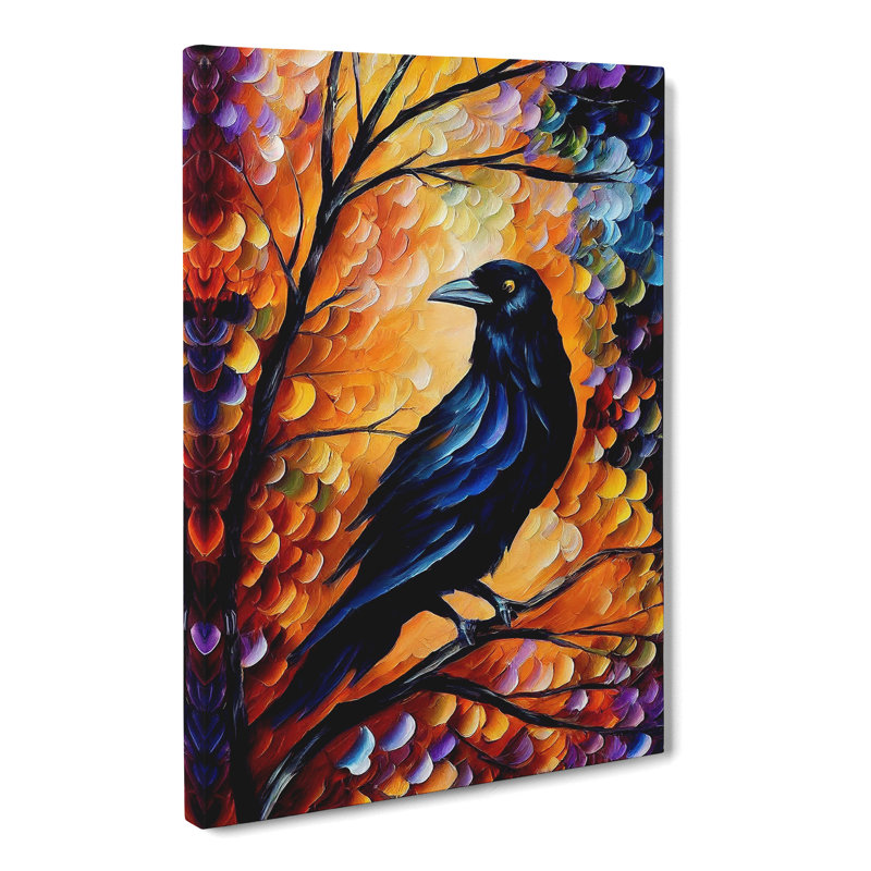 Troyanek Raven Bird Vol.2 - Wrapped Canvas, 50cm H x 35cm W x 3cm D