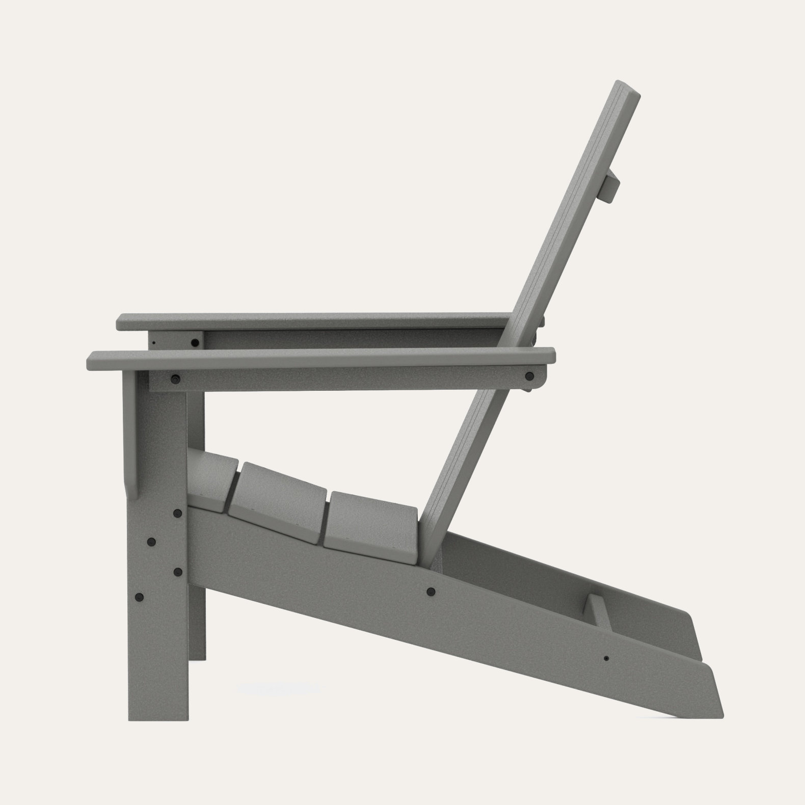 POLYWOOD x AllModern Plastic Adirondack Chair, Slate Gray
