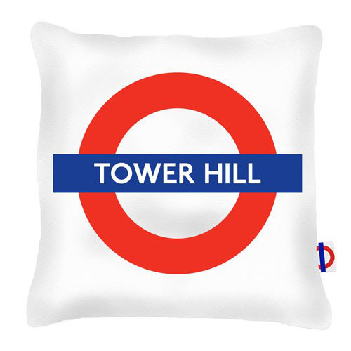 Tower Hill Tube Station London Transport Cushion