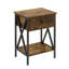 Petite table de chevet en bois avec tiroir et tablette pour chambre à coucher, salon, dortoir Alameen-1013801932
