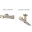 Supports de tringle à rideaux fixés au plafond ou au mur pour tringles à rideaux de 7/8 et 1 pouce de diamètre. Ensemble de 2-1135072048