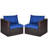 Evodio 2 - Person Patio Conversation Set with Cushions-569796076