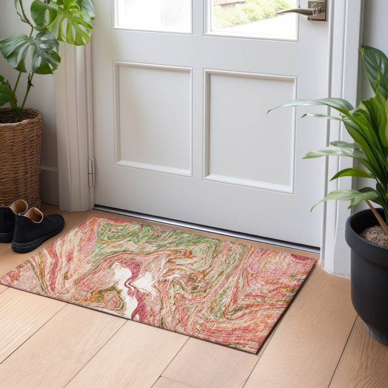  Machine Washable Indoor/Outdoor Chayden ACN1061 Rug, Rectangle 1'8" x 2'6"