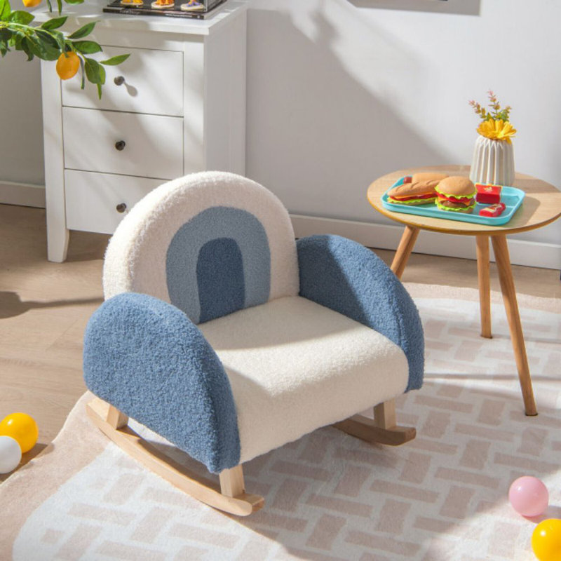 Chaise berçante pour enfants Armenta, Bleu