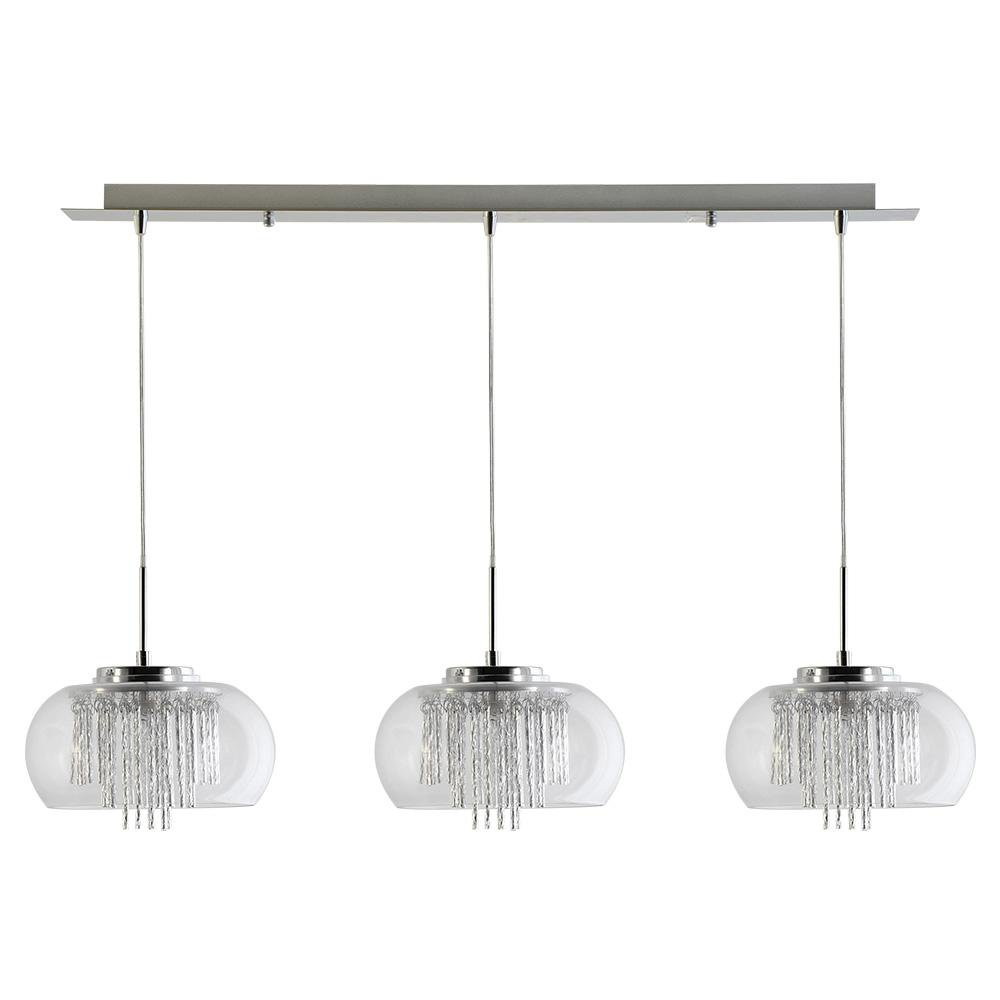Goldia 3 - Light Kitchen Island Dome Pendant