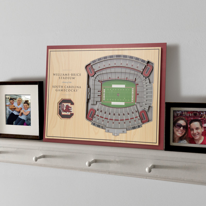South Carolina Gamecocks 17'' x 13'' 5-Layer Wooden Stadium 3D Wall Art