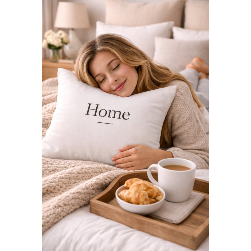 Indoor / Outdoor White Square Throw Pillow Cover