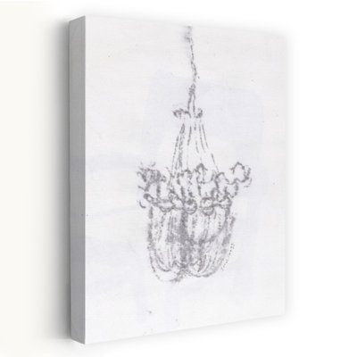 Élégant lustre, dessin classique élégant, reproduction d'art mural