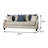 90.4" W Transitional Sofa, Ivory-131842809