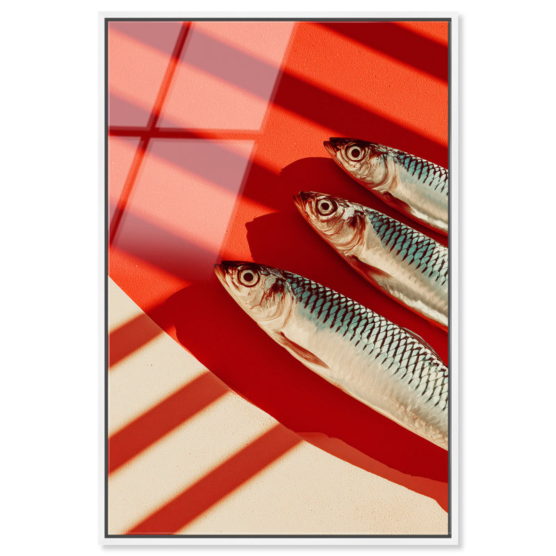 Coast Catch Print by Oliver Gal, 16"H x 11"W, White Floater Frame