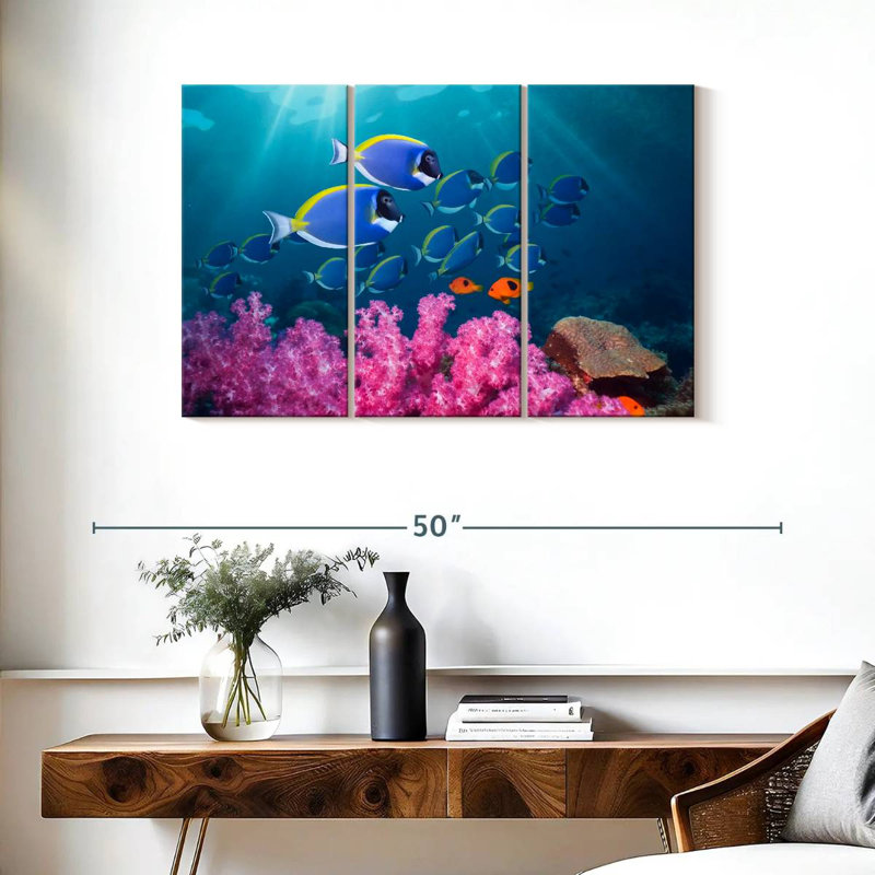 Brampt Vibrant Andaman Sea Life, 24" H x 38" W
