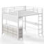 Grand lit pour enfant Vertex avec bureau en dessous, tiroirs et lumière DEL-134477501