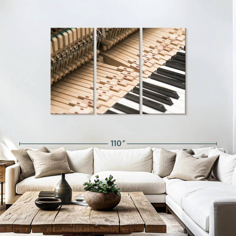 Abarca Old School Piano, 48" H x 74" W