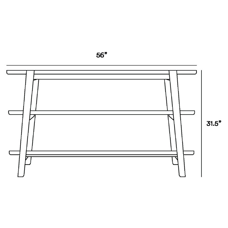 Apanas 56'' W Console Table, Natural