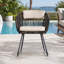 Chaise de patio avec coussins Melissa