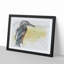 Blue Kingfisher in Abstract - Picture Frame Drawing Print-55687147-55687150