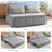 Ebern Designs Small Loveseat Pull-Out Sofa Bed,3-in-1 Convertible Sleeper Sofa with Throw Pillows-560956985