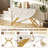 Folding Dining Table 47'' Extendable Round Kitchen Table w/Drop Leaves for Home