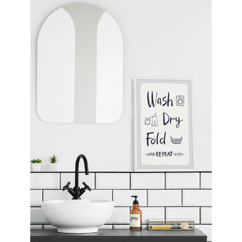 «Laundry Cycle Process», reproduction encadrée, H 24 po x l 16 po x P 1,5 po