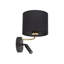 Brannen 1-Light LED Black Armed Sconce