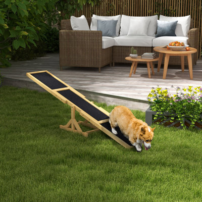 Wooden Dog Seesaw Pet Agility Equipment for Obedience Training