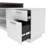 L-Shaped Executive Desk with Power Outlet-982149739
