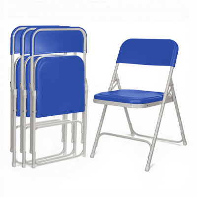 Lucille Plastic Stackable Folding Chair 