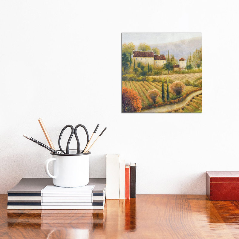 Tuscany Vineyard I by Michael Marcon - Wrapped Canvas Print, 30.48 cm H x 30.48 cm W