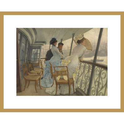 The Gallery of HMS Calcutta (Portsmouth) par James Tissot - Estampe numérique encadrée