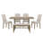6-Piece Farmhouse Dining Table Set, Rectangular Trestle Table And 4 Upholstered Chairs & Bench For Dining Room-226827424
