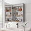 Armoire à miroir murale 20 po x 28 po pour salle de bain - lumières DEL. Brouillard, imperméable, à intensité variable, 3000k 6000k, interrupteur tactile, lumières de tablettes, 2