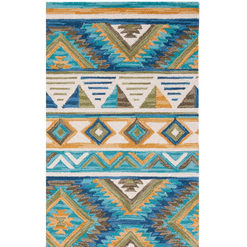Bryenna Hand Tufted Wool Geometric Rug, Rectangle 3' x 5'