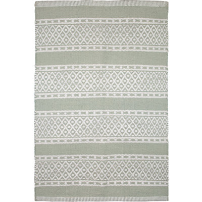Aliaga Cotton Geometric Indoor Rug