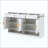 Farmhouse Sideboard With 3 Drawers & 4 Doors,Multi-Functional Storage Buffet With Adjustable Shelf And Open Storage Compartments, Suitable For Dining Room, Living Room, Entryway.-749044524